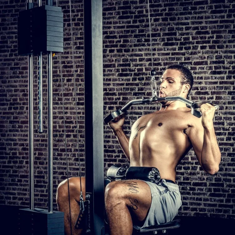 Barre de tirage arquée pour l'entraînement du dos 85 cm