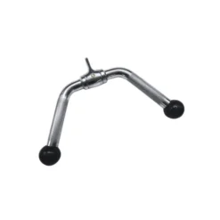 Barre de tirage pour triceps pour machine à poulie avec poignées moletées