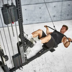 Barre de tirage Rotation Lat bar pour entraînement du dos à la poulie - Black Line