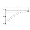 Barre de traction murale de haute qualité à fixation murale - 110 cm de longueur