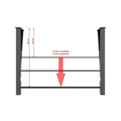 Barre de traction murale extensible ATX pour Home-gym