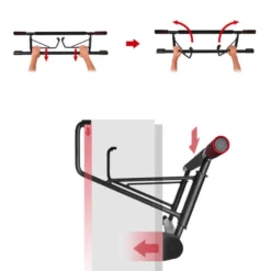 Barre de traction porte pour entraînement de musculation à la maison