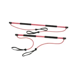 Barre d'exercice polyvalente avec bandes de résistance - 130 cm