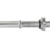 Barre d'haltère courte filetée en acier chromé - 40 cm / 30 mm