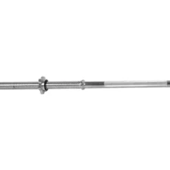 Barre d'haltère droite filetée en acier de haute qualité pour musculation 220 cm / 30 mm