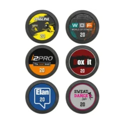 Barre d'haltère droite préchargée ultra-résistante ATX - Logo personnalisable - 10 à 50 kg