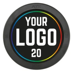 Barre d'haltère droite préchargée ultra-résistante ATX - Logo personnalisable - 10 à 50 kg