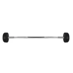 Barre d'haltère droite préchargée monobloc 30 kg