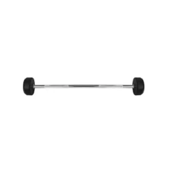 Barre d'haltère droite préchargée monobloc 35 kg pour training de musculation