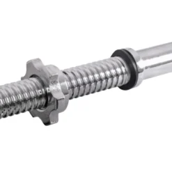 Barre d’haltérophilie 160 cm avec capacité Max 200 kg - Barre droite de musculation avec poignées antidérapantes moletées