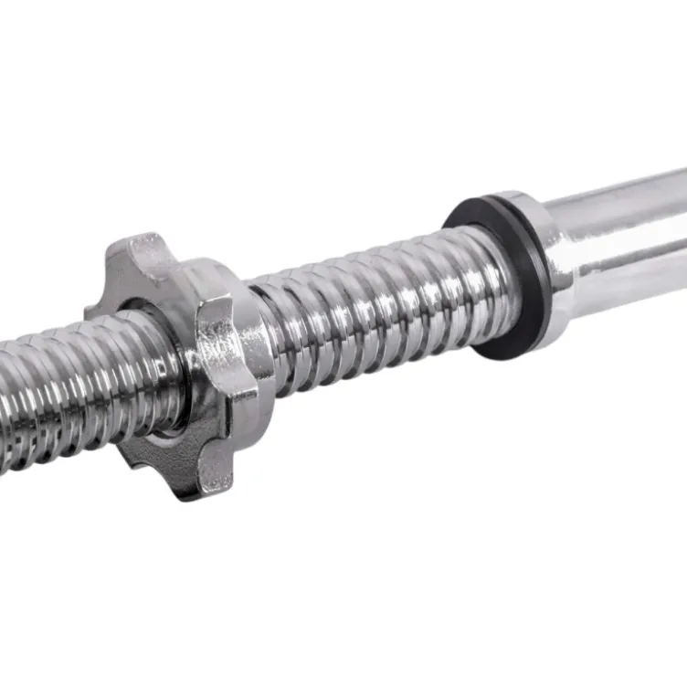 Barre d’haltérophilie 160 cm avec capacité Max 200 kg - Barre droite de musculation avec poignées antidérapantes moletées