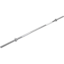 Barre d’haltérophilie 160 cm avec capacité Max 200 kg - Barre droite de musculation avec poignées antidérapantes moletées