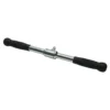 Barre droite de musculation 50 cm Titanium Strength B02 pour l'entraînement des biceps et triceps - Poignées en caoutchouc
