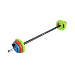 Barre droite de musculation standard 140 cm avec pinces de serrage