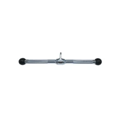 Barre droite de tirage avec surface antidérapante pour musculation des triceps/biceps