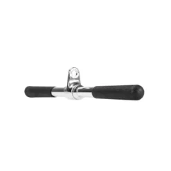 Barre droite de tirage pour biceps/triceps avec poignées en caoutchouc