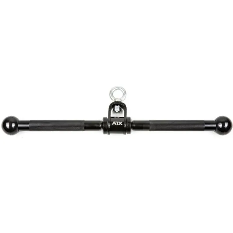 Barre droite de tirage rotative noire pour exercices à la poulie 51 cm - Black Line Rotation Straight Bar