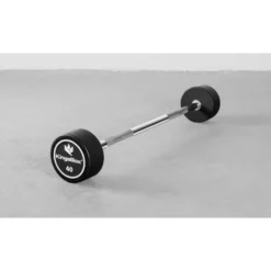 Barre droite d'haltère monobloc préchargée 10 kg à 50 kg Kingsbox pour professionnels et particuliers