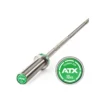 Barre droite olympique avec logo ATX vert 170 cm capacité de charge 400 kg