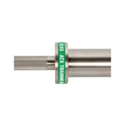 Barre droite olympique avec logo ATX vert 170 cm capacité de charge 400 kg