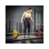 Barre droite olympique avec logo ATX orange de 220 cm avec capacité de charge 800 kg
