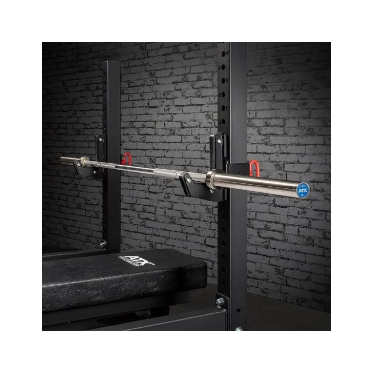 Barre droite olympique avec logo bleu haut de gamme 220 cm avec capacité de 600 kg