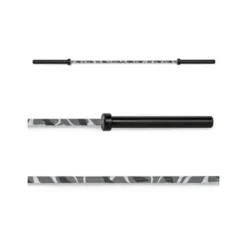 Barre droite olympique 220 cm design camouflage capacité de charge 500 kg