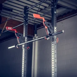 Barre droite olympique de musculation professionnelle ATX de 210 cm avec une capacité de 350 kg