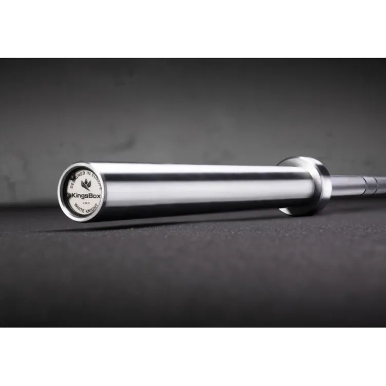 Barre droite olympique de musculation 220 cm capacité de charge 680 kg 205 000 PSI - White Knight Bar
