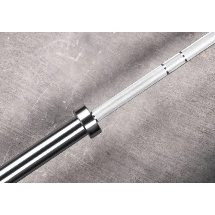 Barre droite olympique de musculation 220 cm capacité de charge 680 kg 205 000 PSI - White Knight Bar