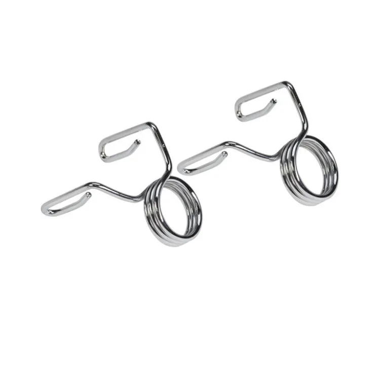 Barre droite olympique diamètre de chargement 50 mm - ambidextre et verrous à ressort