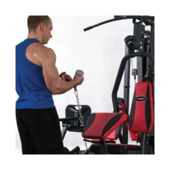 Barre en V avec poignées en caoutchouc pour entraînement Triceps/Biceps