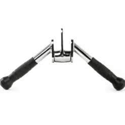 Barre en V à triceps 44 cm revêtement caoutchouc pour training biceps et triceps
