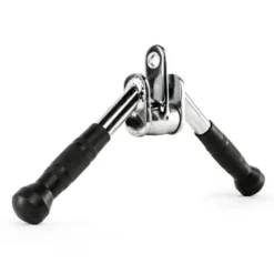 Barre en V à triceps 44 cm revêtement caoutchouc pour training biceps et triceps