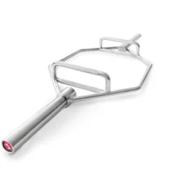 Barre hexagonale chromée professionnelle pour training de force en home gym