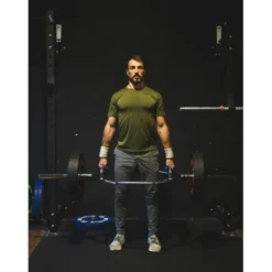 Barre hexagonale en acier chromé 180 cm pour entrainement à capacité de charge 250kg