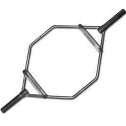 Barre hexagonale Trap bar professionnelle chromée - entraînements home-gym