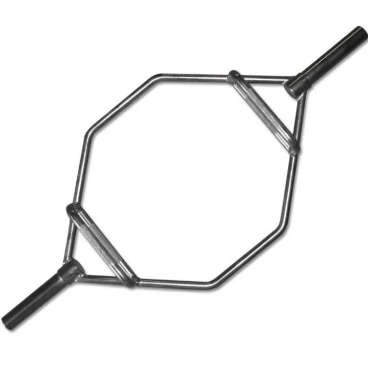 Barre hexagonale Trap bar professionnelle chromée - entraînements home-gym