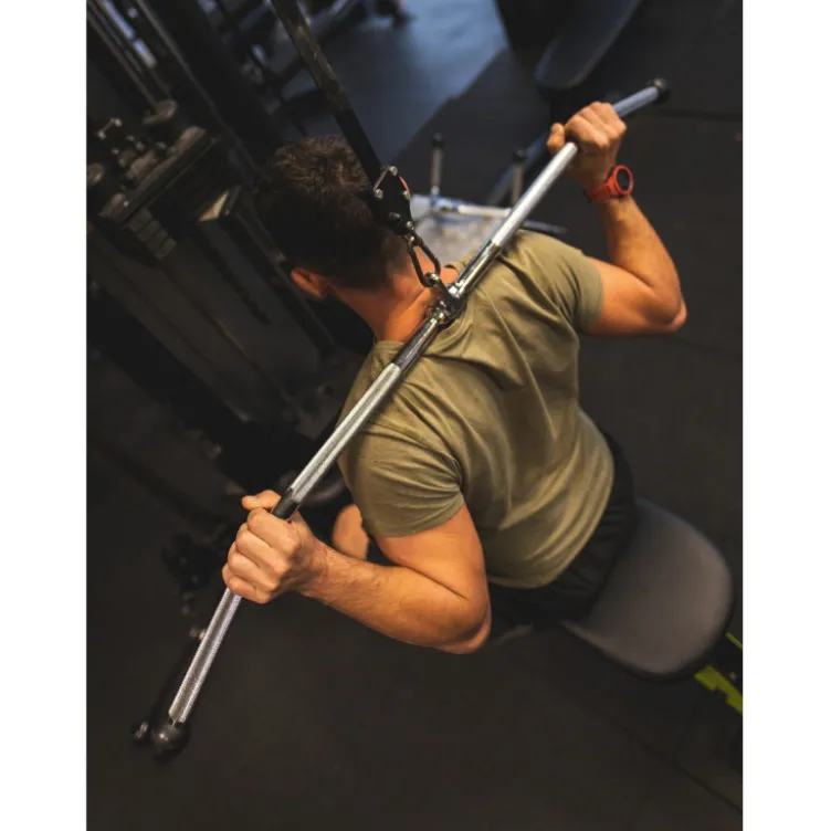 Barre latérale de tirage 121 cm pour musculation du dos