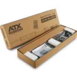 Barre multigrip angulaire ATX à capacité de charge 250 kg - Poignées Moletées pour une prise en main efficace et diamètre 50 mm