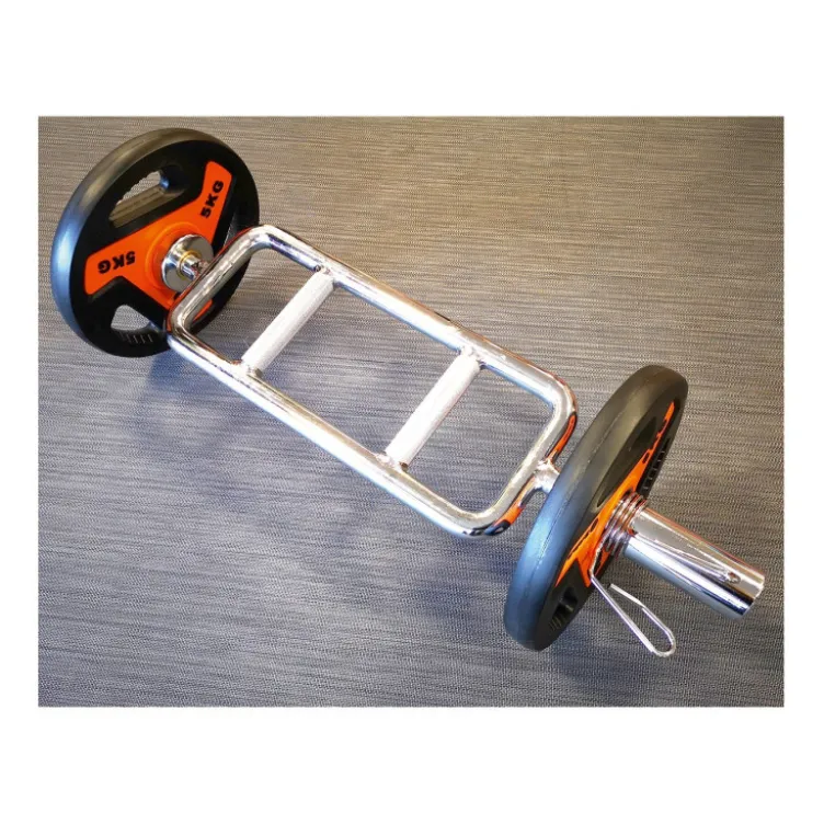 Barre multigrip chromée diamètre 50 mm pour entrainement des triceps