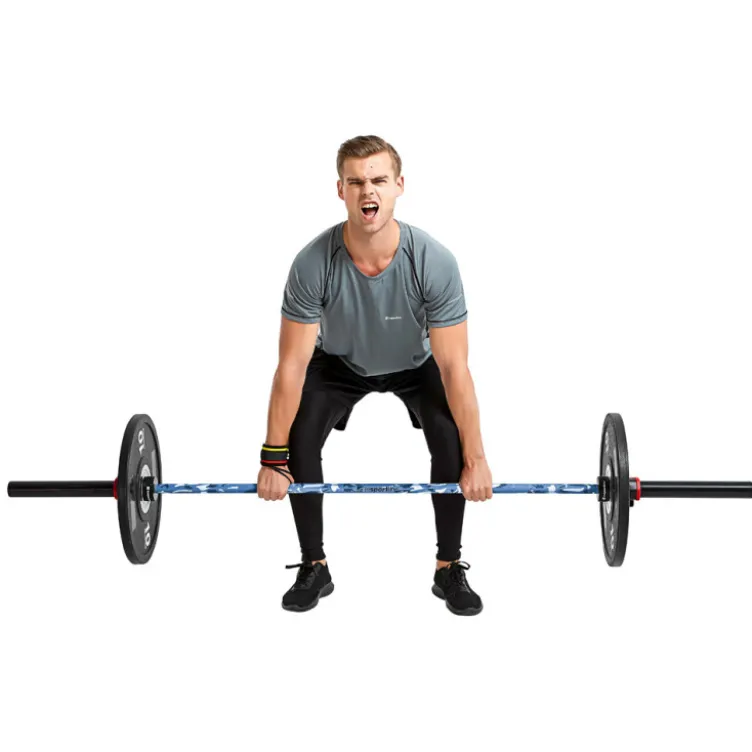 Barre olympique avec roulements pour haltérophilie - 201 cm