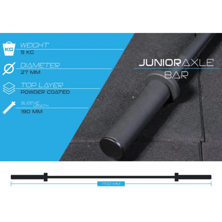 Barre olympique de musculation 170 cm pour débutants