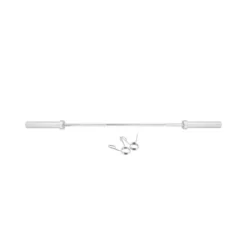 Barre olympique de musculation 150 cm droite pour training en home-gym