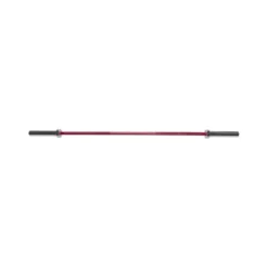 Barre olympique droite de musculation rose 183 cm avec prise moletée