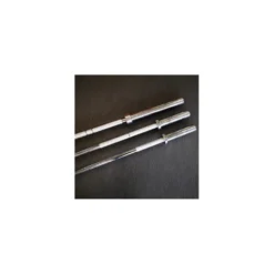 Barre olympique et stop disques disponible en 3 longueurs 130 cm, 175 cm, 220 cm