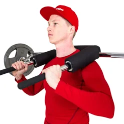Barre Safety Squat olympique pour entraînement sécurisé des cuisses - Capacité de charge 320 kg