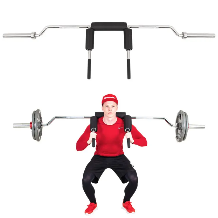 Barre Safety Squat olympique pour entraînement sécurisé des cuisses - Capacité de charge 320 kg