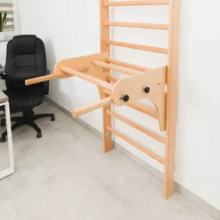 Barres de dips pour espaliers avec barre de traction - Accessoire dips home gym max 150 kg
