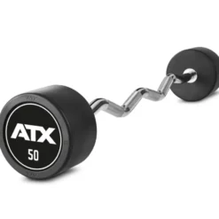 Barres d'haltères pré-chargées type SZ avec design ATX de 10 à 50 kg